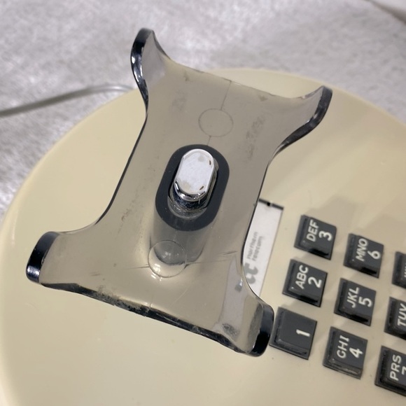 Vintage 70s Northern Telecom Ivory Round Push Button Phone Telephone - Picture 10 of 16